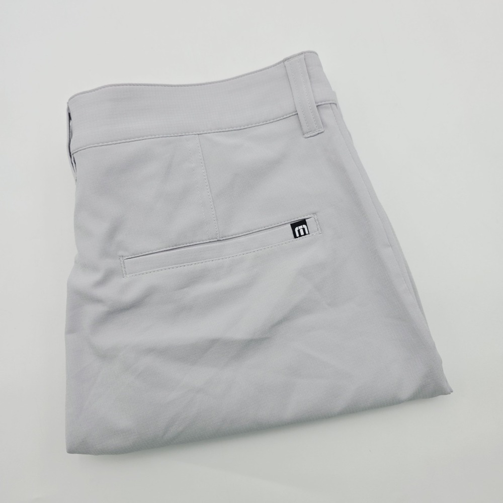 Travis Mathew Starnes Men's 30 Golf Shorts 4-Way Stretch Chino Light Gray 1MQ081
